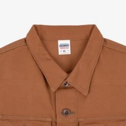 17oz Duck Modified Type III Vest - Brown -Denim Clothing-Iron Heart International ih 2526v 5