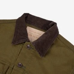12oz Whipcord Modified Type III Jacket - Olive Drab Green 22 12oz Whipcord Modified Type III Jacket - Olive Drab Green -Denim Clothing-Iron Heart International ih 526 odg 5