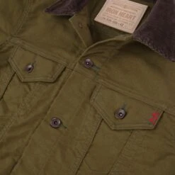 12oz Whipcord Modified Type III Jacket - Olive Drab Green 25 12oz Whipcord Modified Type III Jacket - Olive Drab Green -Denim Clothing-Iron Heart International ih 526 odg 8
