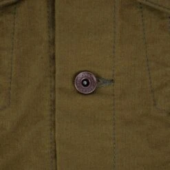 12oz Whipcord Modified Type III Jacket - Olive Drab Green 26 12oz Whipcord Modified Type III Jacket - Olive Drab Green -Denim Clothing-Iron Heart International ih 526 odg 9