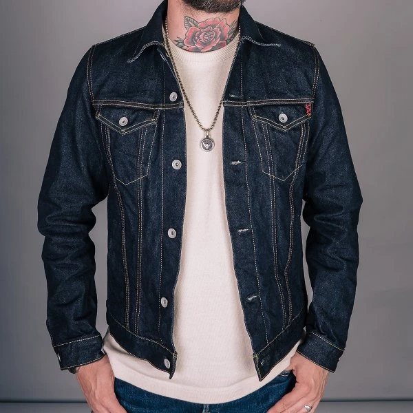 14oz Selvedge Denim Modified Type III Jacket - Indigo 7 14oz Selvedge Denim Modified Type III Jacket - Indigo - Image 5