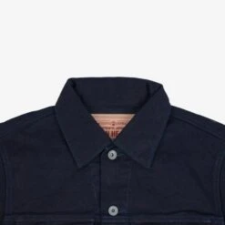 14oz Selvedge Denim Modified Type III Jacket - Indigo/Black -Denim Clothing-Iron Heart International ih 526j 142ib 4