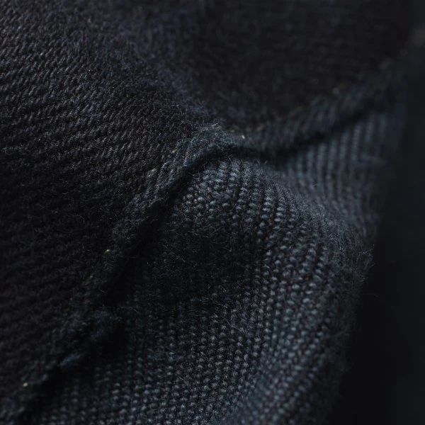 14oz Selvedge Denim Modified Type III Jacket - Indigo Overdyed Black 14 14oz Selvedge Denim Modified Type III Jacket - Indigo Overdyed Black - Image 12