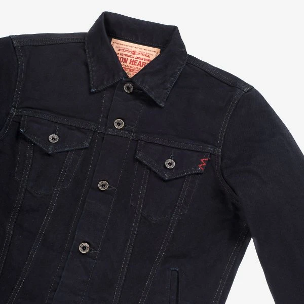 14oz Selvedge Denim Modified Type III Jacket - Indigo Overdyed Black 6 14oz Selvedge Denim Modified Type III Jacket - Indigo Overdyed Black - Image 4