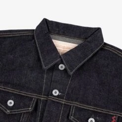 19oz Left-Hand Twill Selvedge Denim Type III Jacket - Indigo 21 19oz Left-Hand Twill Selvedge Denim Type III Jacket - Indigo -Denim Clothing-Iron Heart International ih 526l 4