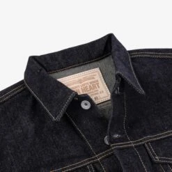 19oz Left-Hand Twill Selvedge Denim Type III Jacket - Indigo 23 19oz Left-Hand Twill Selvedge Denim Type III Jacket - Indigo -Denim Clothing-Iron Heart International ih 526l 6