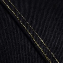 19oz Left-Hand Twill Selvedge Denim Type III Jacket - Indigo Overdyed Black -Denim Clothing-Iron Heart International ih 526lod 11