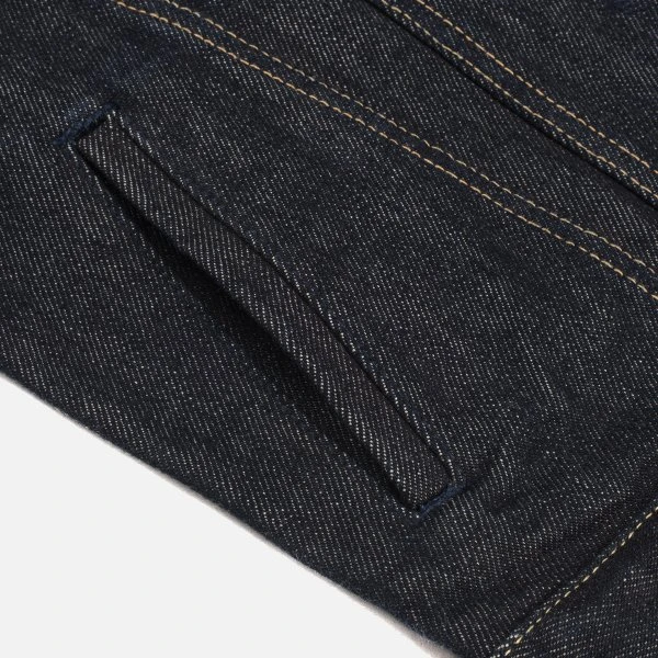 21oz Selvedge Denim Modified Type III Vest - Indigo 6 21oz Selvedge Denim Modified Type III Vest - Indigo - Image 4