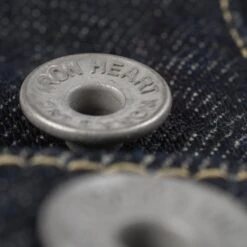 21oz Selvedge Denim Modified Type III Vest - Indigo 16 21oz Selvedge Denim Modified Type III Vest - Indigo -Denim Clothing-Iron Heart International ih 526sv 5