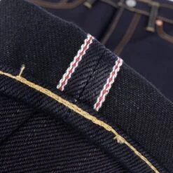 25oz Selvedge Denim Super Slim Cut Jeans - Indigo/Black -Denim Clothing-Iron Heart International ih 555 xhsib 10