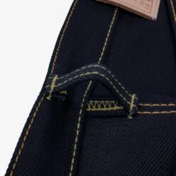 25oz Selvedge Denim Super Slim Cut Jeans - Indigo/Black -Denim Clothing-Iron Heart International ih 555 xhsib 11