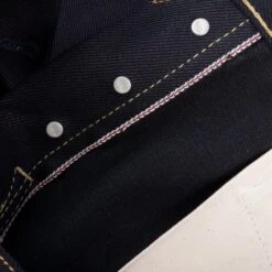 25oz Selvedge Denim Super Slim Cut Jeans - Indigo/Black -Denim Clothing-Iron Heart International ih 555 xhsib 13