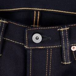 25oz Selvedge Denim Super Slim Cut Jeans - Indigo/Black -Denim Clothing-Iron Heart International ih 555 xhsib 8