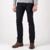 21oz Selvedge Denim Super Slim Cut Jeans - Indigo Overdyed Black -Denim Clothing-Iron Heart International ih 555S 21od