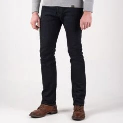 21oz Selvedge Denim Super Slim Cut Jeans - Indigo Overdyed Black