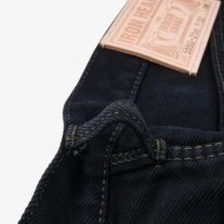 21oz Selvedge Denim Super Slim Cut Jeans - Indigo Overdyed Black -Denim Clothing-Iron Heart International ih 555S 21od 6