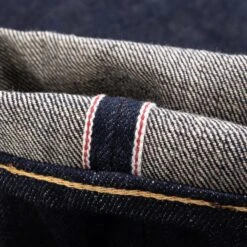 17oz Selvedge Denim Super Slim Cut Jeans - Natural Indigo -Denim Clothing-Iron Heart International ih 555n 11