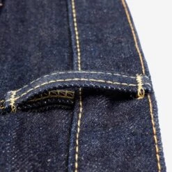 17oz Selvedge Denim Super Slim Cut Jeans - Natural Indigo -Denim Clothing-Iron Heart International ih 555n 12