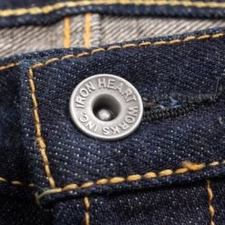 17oz Selvedge Denim Super Slim Cut Jeans - Natural Indigo -Denim Clothing-Iron Heart International ih 555n 6