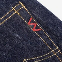 17oz Selvedge Denim Super Slim Cut Jeans - Natural Indigo -Denim Clothing-Iron Heart International ih 555n 9