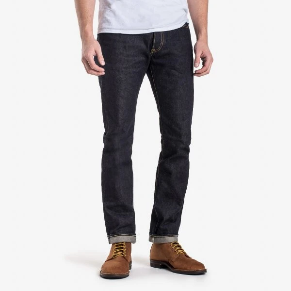 14oz Selvedge Denim Super Slim Cut Jeans - Indigo 3 14oz Selvedge Denim Super Slim Cut Jeans - Indigo