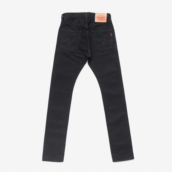 14oz Selvedge Denim Super Slim Cut Jeans - Black/Black 5 14oz Selvedge Denim Super Slim Cut Jeans - Black/Black - Image 3