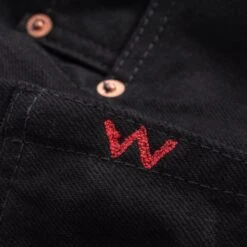 14oz Selvedge Denim Super Slim Cut Jeans - Black/Black 21 14oz Selvedge Denim Super Slim Cut Jeans - Black/Black -Denim Clothing-Iron Heart International ih 555s 142bb 8