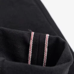14oz Selvedge Denim Super Slim Cut Jeans - Black/Black 22 14oz Selvedge Denim Super Slim Cut Jeans - Black/Black -Denim Clothing-Iron Heart International ih 555s 142bb 9