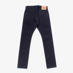 14oz Selvedge Denim Super Slim Cut Jeans - Indigo/Black -Denim Clothing-Iron Heart International ih 555s 142ib 2