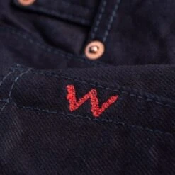 14oz Selvedge Denim Super Slim Cut Jeans - Indigo/Black -Denim Clothing-Iron Heart International ih 555s 142ib 8