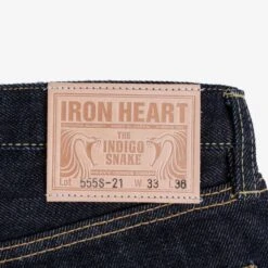 21oz Selvedge Denim Super Slim Cut Jeans - Indigo -Denim Clothing-Iron Heart International ih 555s 21 10