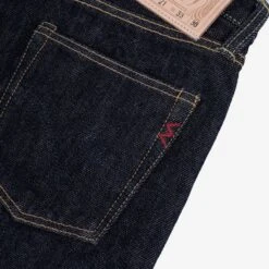 21oz Selvedge Denim Super Slim Cut Jeans - Indigo -Denim Clothing-Iron Heart International ih 555s 21 11