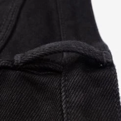 21oz Selvedge Denim Super Slim Cut Jeans - Superblack (Fades To Grey) -Denim Clothing-Iron Heart International ih 555s sbg 11