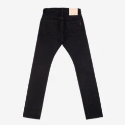 21oz Selvedge Denim Super Slim Cut Jeans - Superblack (Fades To Grey) -Denim Clothing-Iron Heart International ih 555s sbg 2