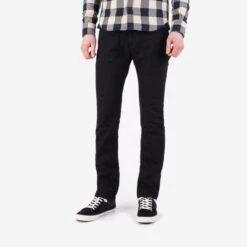 21oz Selvedge Denim Super Slim Cut Jeans - Superblack (Fades To Grey)