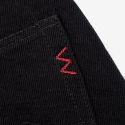 21oz Selvedge Denim Super Slim Cut Jeans - Superblack (Fades To Grey) -Denim Clothing-Iron Heart International ih 555s sbg 8