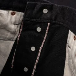 21oz Selvedge Denim Super Slim Cut Jeans - Superblack (Fades To Grey) -Denim Clothing-Iron Heart International ih 555s sbg 9