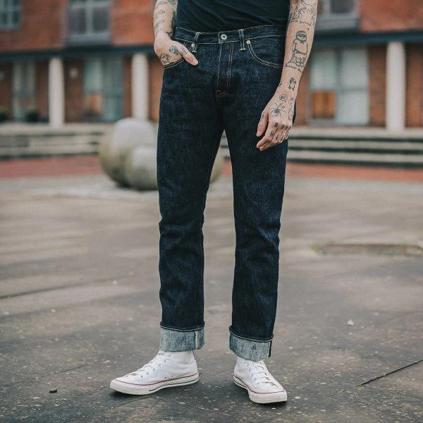 16oz Slubby Selvedge Denim Super Slim Cut Jeans - Indigo 5 16oz Slubby Selvedge Denim Super Slim Cut Jeans - Indigo - Image 3