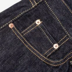16oz Slubby Selvedge Denim Super Slim Cut Jeans - Indigo 24 16oz Slubby Selvedge Denim Super Slim Cut Jeans - Indigo -Denim Clothing-Iron Heart International ih 555s slb 8