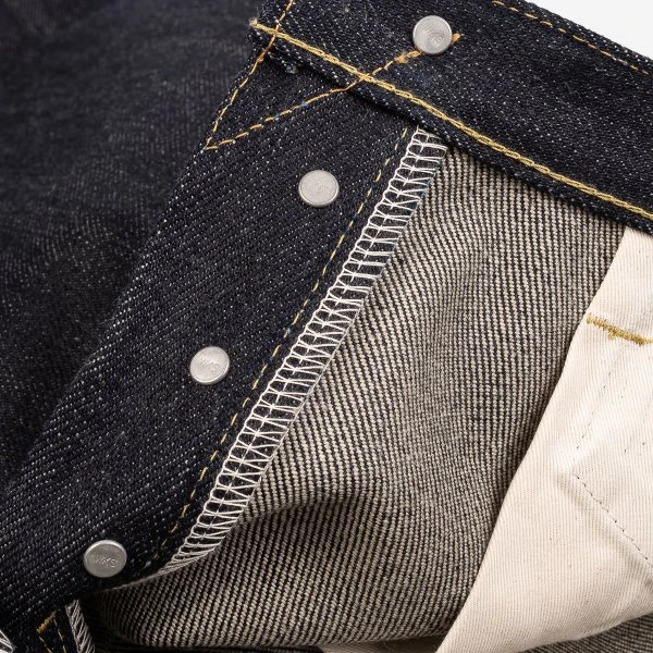 25oz Selvedge Denim Straight Cut Jeans - Indigo 13 25oz Selvedge Denim Straight Cut Jeans - Indigo - Image 11
