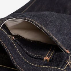 25oz Selvedge Denim Straight Cut Jeans - Indigo 28 25oz Selvedge Denim Straight Cut Jeans - Indigo -Denim Clothing-Iron Heart International ih 634 xhs 12