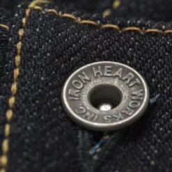 25oz Selvedge Denim Straight Cut Jeans - Indigo 22 25oz Selvedge Denim Straight Cut Jeans - Indigo -Denim Clothing-Iron Heart International ih 634 xhs 6