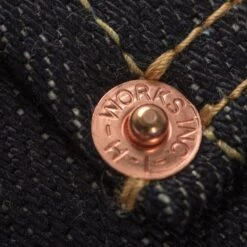 25oz Selvedge Denim Straight Cut Jeans - Indigo 24 25oz Selvedge Denim Straight Cut Jeans - Indigo -Denim Clothing-Iron Heart International ih 634 xhs 8