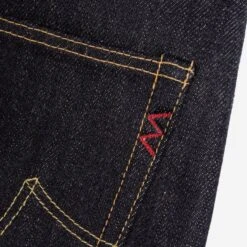 25oz Selvedge Denim Straight Cut Jeans - Indigo 25 25oz Selvedge Denim Straight Cut Jeans - Indigo -Denim Clothing-Iron Heart International ih 634 xhs 9