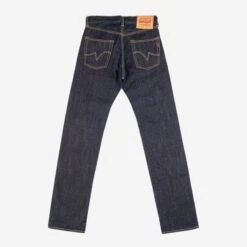 17oz Selvedge Denim Straight Cut Jeans - Natural Indigo -Denim Clothing-Iron Heart International ih 634n 2