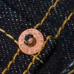 17oz Selvedge Denim Straight Cut Jeans - Natural Indigo -Denim Clothing-Iron Heart International ih 634n 7