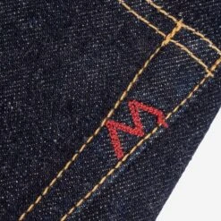 17oz Selvedge Denim Straight Cut Jeans - Natural Indigo -Denim Clothing-Iron Heart International ih 634n 8