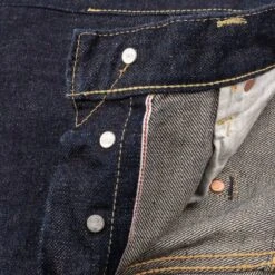 17oz Selvedge Denim Straight Cut Jeans - Natural Indigo -Denim Clothing-Iron Heart International ih 634n 9