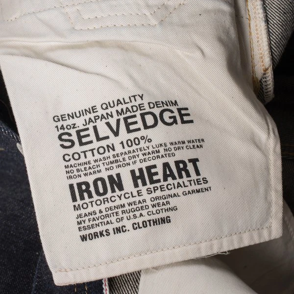 14oz Selvedge Denim Straight Cut Jeans - Indigo 13 14oz Selvedge Denim Straight Cut Jeans - Indigo - Image 11