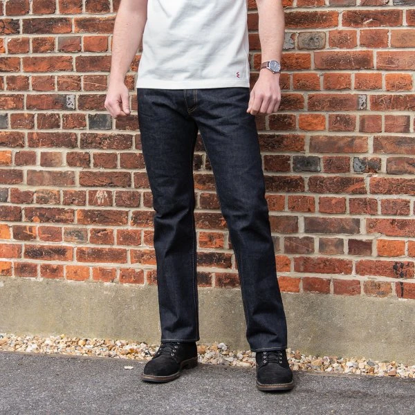 14oz Selvedge Denim Straight Cut Jeans - Indigo 5 14oz Selvedge Denim Straight Cut Jeans - Indigo - Image 3